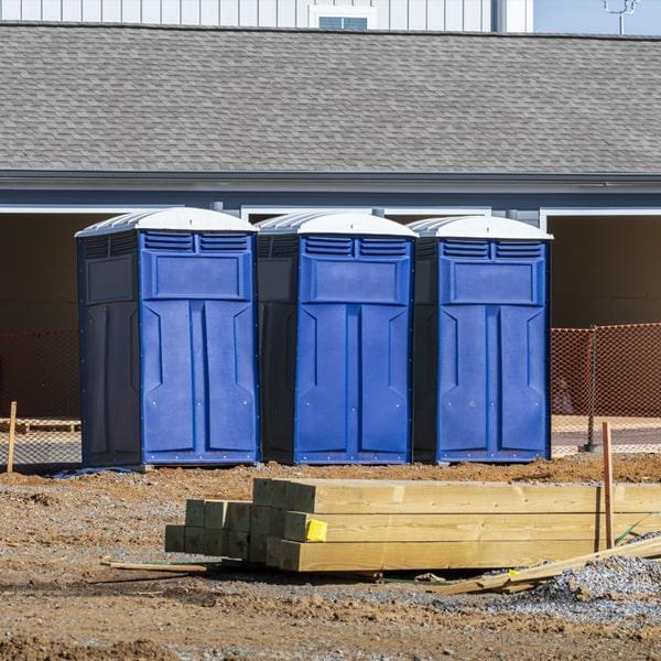Heavy-duty construction site porta potty in Bay City, Michigan